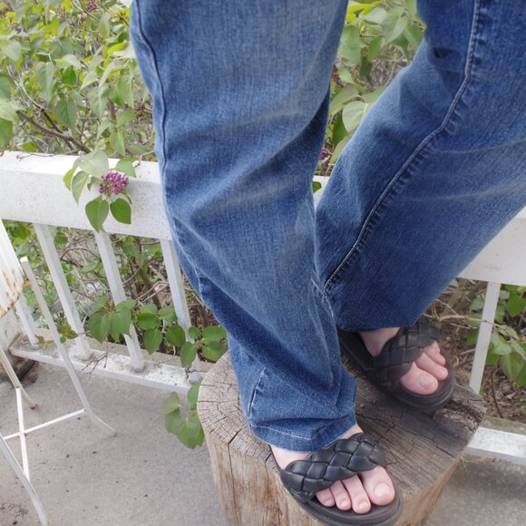 Embellished Pockets Tru   Luxe Ladies Jeans Straight Boot Cut Jeans - Picture 3 of 9